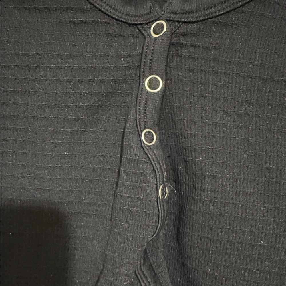 Black Long Sleeve Women's Top - Picture 3 of 3